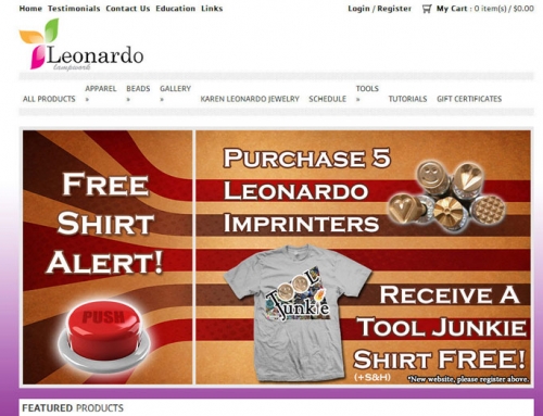 Leonardo Lampwork eCommerce Website