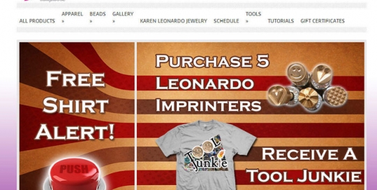 Leonardo Lampwork eCommerce Website