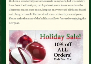 Leonardo Lampwork Newsletter