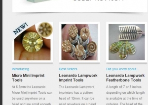 Leonardo Lampwork Newsletter