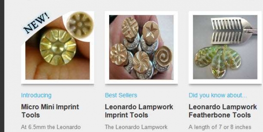 Leonardo Lampwork Newsletter